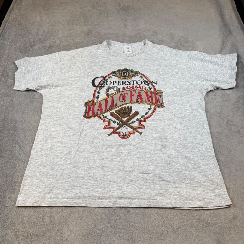 Vintage Cooperstown Baseball Hall of‎ Fame Jostens 2XL Made USA single stitch T